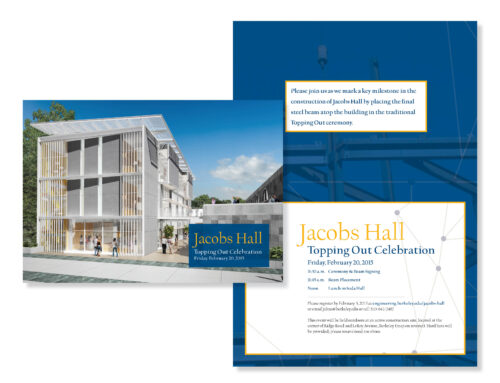 Jacobs Hall Topping Out Invitation